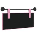 vidaXL Tête de lit suspendue Rose Tissu