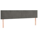 vidaXL Sommier à lattes de lit et matelas gris foncé 120x190cm velours