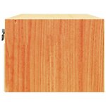 vidaXL Table de chevet Brun cire 50 x 32 5 x 24 cm Bois massif en pin