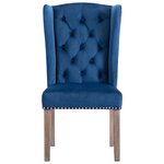 vidaXL Chaises à manger lot de 4 Bleu Velours