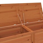 vidaXL Boîte à coussins d'extérieur Marron 150x50x56 cm Sapin massif