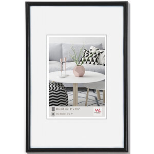 Cadre photo - 30 x 45 cm - plastique - noir - walther