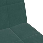 vidaXL Canapé-lit à 2 places avec repose-pied vert foncé velours