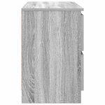 vidaXL Meuble TV sonoma gris 80x35x54 cm bois d'ingénierie