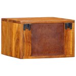 vidaXL Cabinet de chevet avec tiroir 2 Pièces Marron 35 x 30 x 22 cm