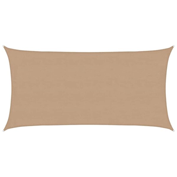 vidaXL Voile d'ombrage 160 g/m² Taupe 4x7 m PEHD
