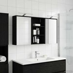 vidaXL Ensemble de Meubles de Salle de Bain 3 Pièces 126 x 16 x 62.5 cm