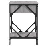 vidaXL Table de chevet sonoma gris 40x42x60 cm bois d'ingénierie