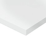 vidaXL Panneaux de bibliothèque 4 Pièces blanc brillant bois d’ingénierie