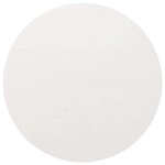 vidaXL Dessus de table rond blanc Ø90x3 cm bois de pin massif