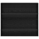 vidaXL Étagère à magazines avec étagère Chêne noir 80 x 12 x 70 cm