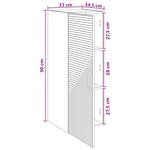 vidaXL Armoire Murale Bois ancien 33 x 34 5 x 90 cm Bois d'ingénierie