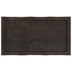 vidaXL Dessus de table bois massif traité bordure assortie