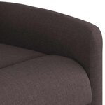 vidaXL Fauteuil de massage inclinable Marron foncé Tissu