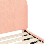 vidaXL Cadre de lit pour tout-petit avec tête de lit Rose 70 x 140 cm