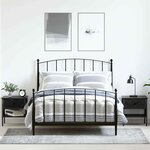 vidaXL Table de chevet avec tiroir 2 Pièces Chêne noir 40 x 42 x 45 cm