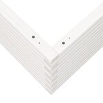 vidaXL Jardinière blanc 80x80x45 5 cm bois de pin massif