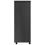 vidaXL Armoire roulante avec tiroirs MOSS gris bois de pin solide