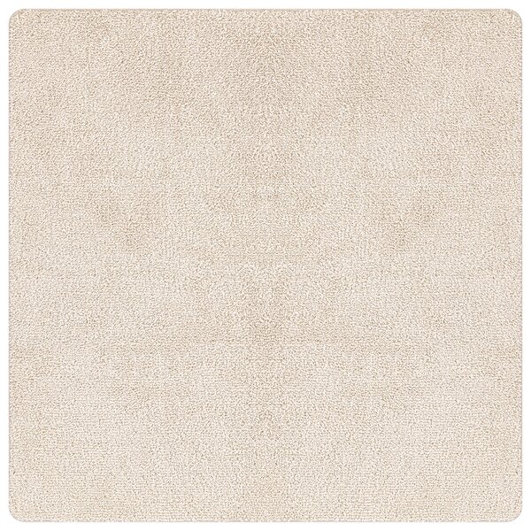 vidaXL Tapis shaggy à poils longs Crème 120x120 cm PP