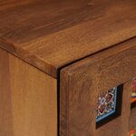 vidaXL Cabinet de chevet Marron 40 x 33 x 46 cm Bois de mangue massif