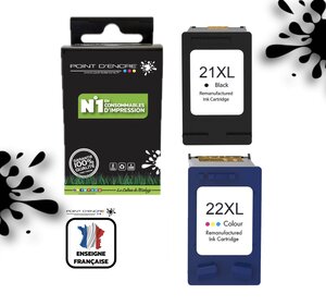21XL / 22XL  - NOIR / COULEUR - Grande capacité