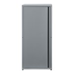 Armoire étagère meuble de rangement 88 x 40 x 35 cm métallique acier gris 03_0008904