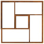 vidaXL Cache-pot de jardin Marron 80 x 80 x 50 cm