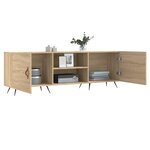 vidaXL Meuble TV chêne sonoma 150x30x50 cm bois d'ingénierie