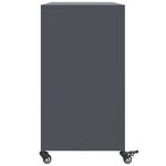 vidaXL Buffet anthracite 100 5x39x72 cm acier