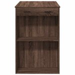 vidaXL Table de bar chêne marron 102x70x103 5 cm bois d'ingénierie