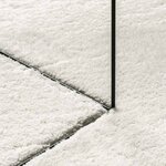 vidaXL Tapis de surface ovale HUARTE Crème 100 x 200 cm 100  Polyester