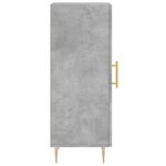 vidaXL Buffet Gris béton 34 5x34x90 cm Bois d'ingénierie