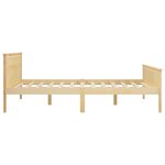 vidaXL Cadre de lit Bois de pin massif 120x200 cm