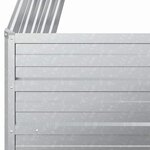 vidaXL Lit surélevé de jardin 100x100x45 cm Acier galvanisé Argenté