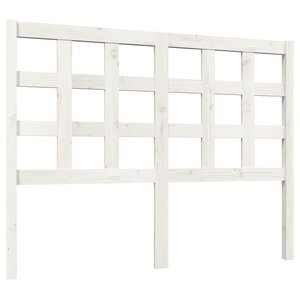vidaXL Tête de lit Blanc 125 5x4x100 cm Bois massif de pin
