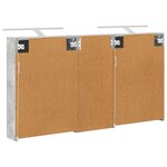 vidaXL Ensemble de Meubles de Salle de Bain 3 Pièces 130 x 14 5 x 70 cm
