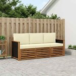 vidaXL Ensembles de canapés 3 pc Bois d'Acacia Massif