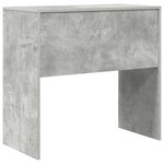 vidaXL Bureau d'écriture moderne Gris béton