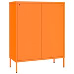 vidaXL Armoire à tiroirs Orange 80x35x101 5 cm Acier