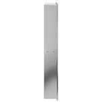 vidaXL Niche de douche argenté brossé 32x62x9 cm acier inoxydable