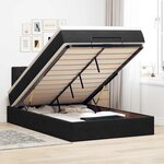 vidaXL Cadre de lit ottoman avec matelas noir 120x200 cm velours