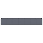 vidaXL Jardinière anthracite 280x40x40 cm acier laminé à froid