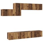 vidaXL Ensemble meuble TV 7 Pièces Bois ancien 60 x 30 x 30 cm