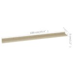 vidaXL Étagères murales 2 Pièces chêne sonoma 100x9x3 cm