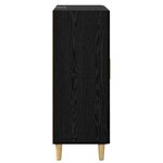 vidaXL Buffet Chêne noir 69 5 x 34 x 90 cm Bois d'ingénierie