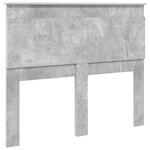 vidaXL Tête de lit Gris béton 120 cm Bois d'ingénierie