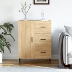 vidaXL Buffet chêne sonoma 69 5x34x90 cm bois d'ingénierie