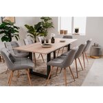 Table à manger extensible - chêne sonoma et anthracite - 160-200 cm - DENVER