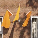 vidaXL Support de mât de drapeau Argent 10.5 x 7.5 cm Acier