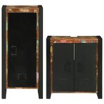 vidaXL Ensemble de mobilier de salle de bain avec stockage 2 Pièces